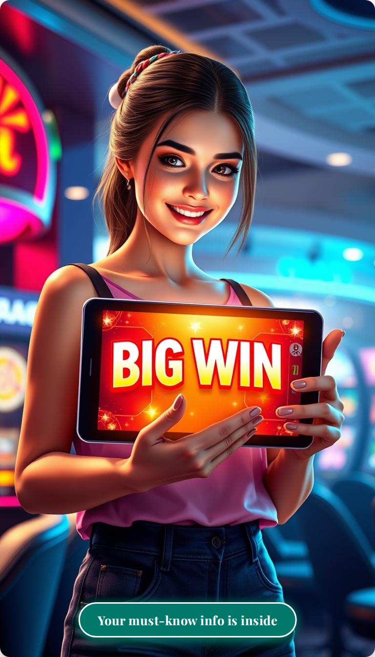 Win notification and balance update Win notification showing payout amount and updated balance